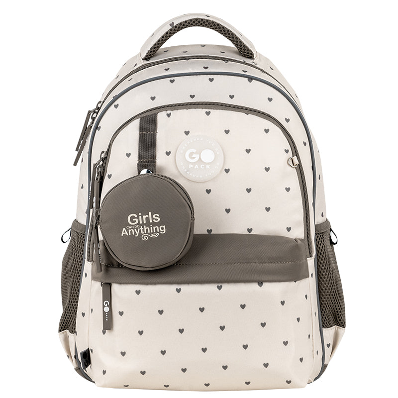 Plecak GoPack Education Beige Polka Dots GO26-182M-3