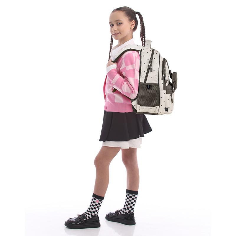 Plecak GoPack Education Beige Polka Dots GO26-182M-3