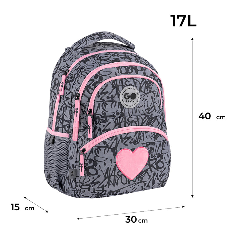 Plecak GoPack Education Fluffy Heart GO26-175M-4